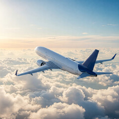 Obraz premium airplane in the clouds