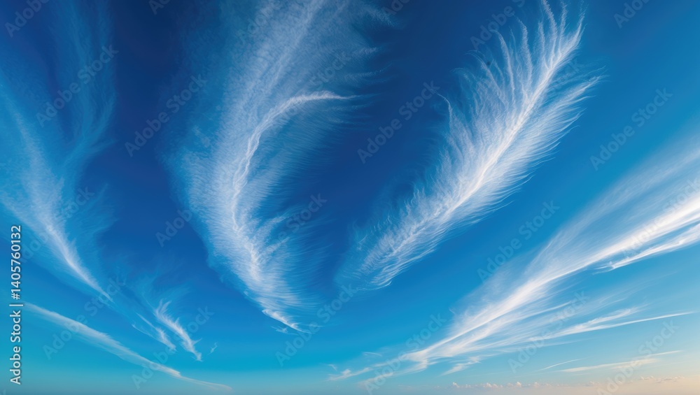 Canvas Prints azure sky adorned with fluffy white clouds