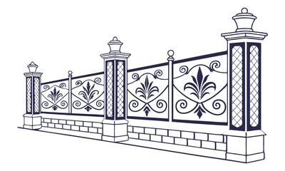 Ornate floral frame featuring an abstract design