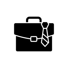 Briefcase with tie showing working dad on Father's Day