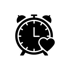 Clock with heart symbolizing the value of time spent with dad