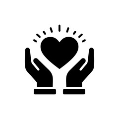 Obraz premium Pair of Hands with Heart Between Them Symbolizing Care and Love