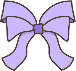 purple bow