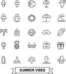 Summer icons