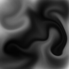 An abstract black and white illustration featuring a dynamic liquify pattern with fluid. The bold contrast and organic design evoke a sense of movement and energy.