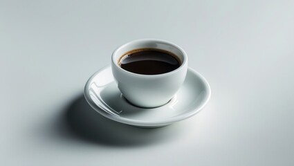 Obraz premium porcelain cup for espresso coffee with its saucer