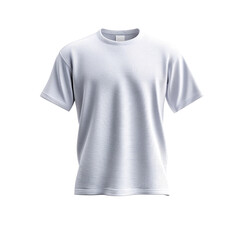 A plain white t-shirt is showcased against a neutral background, highlighting its potential for casual wear, branding, or custom design opportunities in fashion