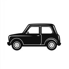 Classic compact car silhouette