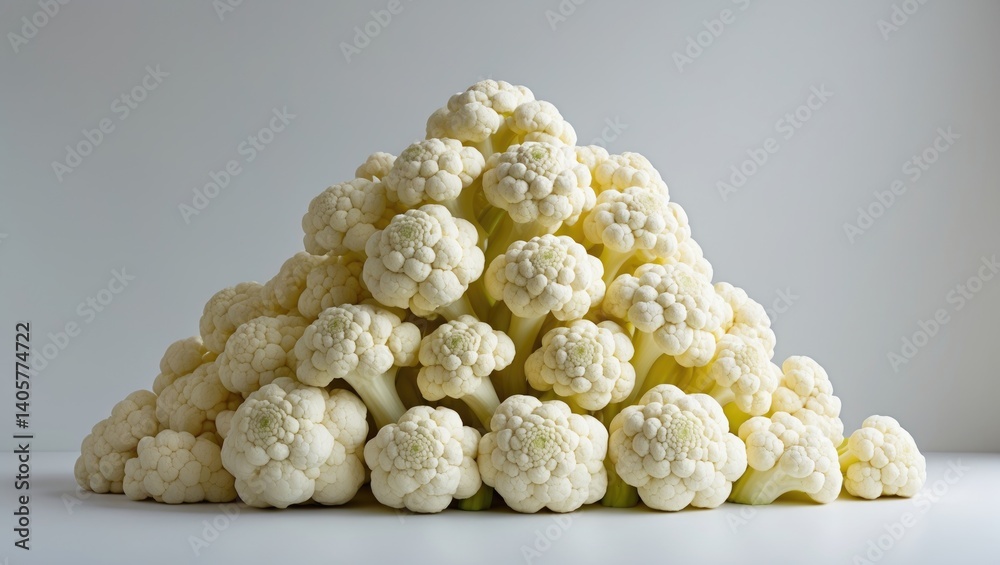 Poster stack of cauliflower slices