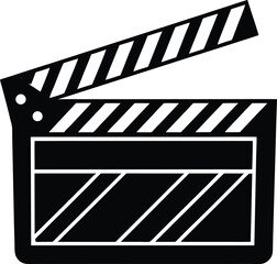 Movie Clapperboard Silhouette Vector | Film, Cinema & Entertainment Icon