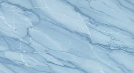 Obraz premium Serene Blue Marble Texture: Elegant Swirls & Veins AI Generated