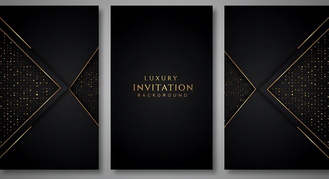 Midnight Sparkle: Luxury Invitations AI Generated
