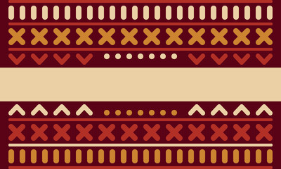 Beautiful geometric background. Figures of different shapes. Tribal form. Flowers. Geometric design. Creative textures. Colorful art. Modern graphic poster. Retro color. Vector illustration