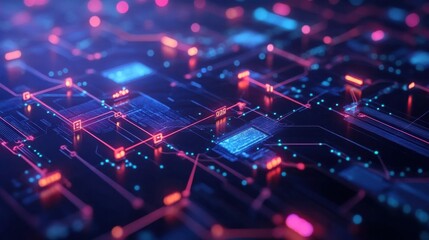 Fototapeta premium Machine learning process