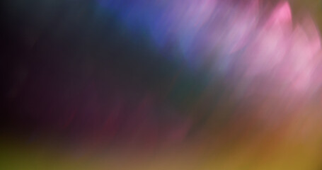 Abstract blurry light. Defocused color gradient. Blue sparkling bright liquid lens flare motion on bokeh modern background.