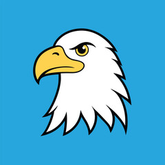 Bald Eagle Vector Art Illustration | Majestic Eagle Color Design