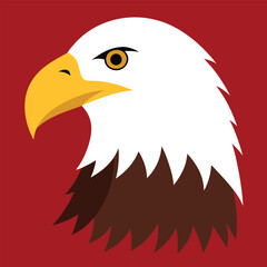 Bald Eagle Vector Art Illustration | Majestic Eagle Color Design