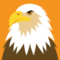 Bald Eagle Vector Art Illustration | Majestic Eagle Color Design
