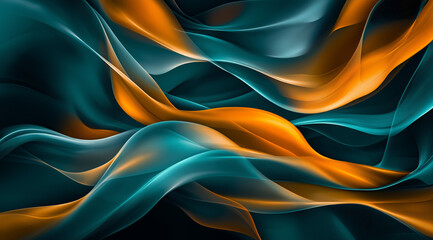 Fototapeta premium an abstract background made of smoke and transparent matter in blue tones