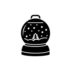 creative details Snow Globe Icon Vector Illustration