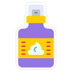 Obraz premium Shaving cream Icon
