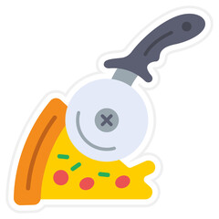Pizza cutting Icon