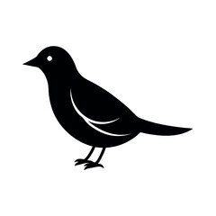 Abstract Willer Bird Black Vector for Creative Projects







