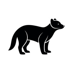 Obraz premium Stylish Bush Dog Silhouette for Digital Use