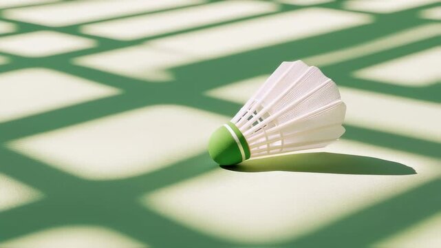 Shuttles on Green Background with Shadows