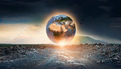 planet earth in space