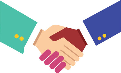 Business Handshake symbolizing Agreement, Partnership, Collaboration, Deal, Success Illustration