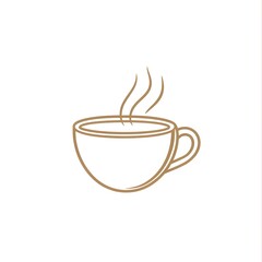 Hot cup of coffee with steam rising, perfect for morning rituals and cozy moments at home or in a cafe