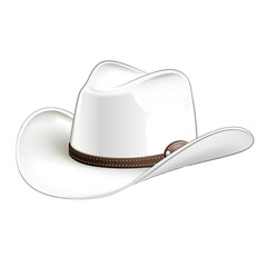 Classic White Cowboy Hat Western Style Fashion Accessory