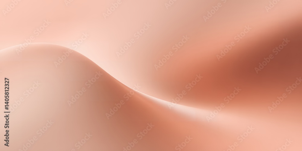 Poster a soft peach colored gradient background with a gentle curve and subtle light variations