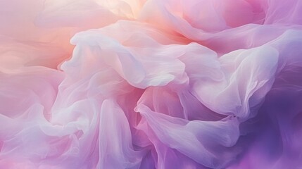 Fototapeta premium Delicate, flowing fabric in soft pastel hues