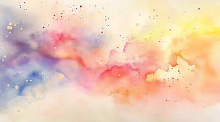 abstract foggy multi-colored background made of smoke and particles with watercolor effect