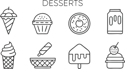Sweet Treats Ice Cream, Cones, Donuts, Popsicles, and Desserts