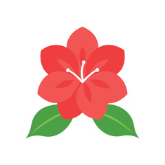 azalea flower icon vector illustration