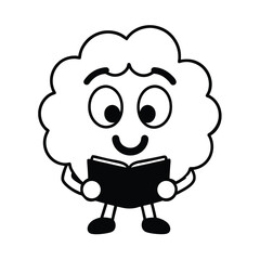 cartoon sheep vector illustration