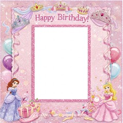 Princess birthday card 