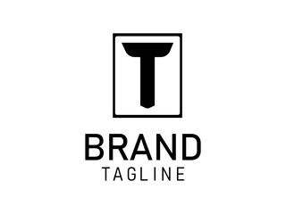 Initial Letter T Modern logo design. Beauty and Fashion Logos. White Background.
