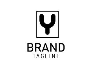 Initial Letter Y Modern logo design. Beauty and Fashion Logos. White Background.
