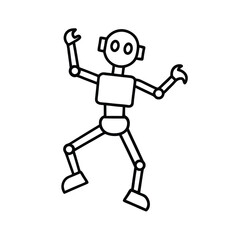 cartoon character running