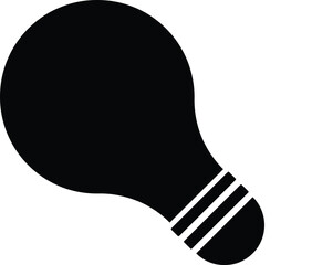 Black Microphone Icon – Audio Recording Symbol in Flat Design