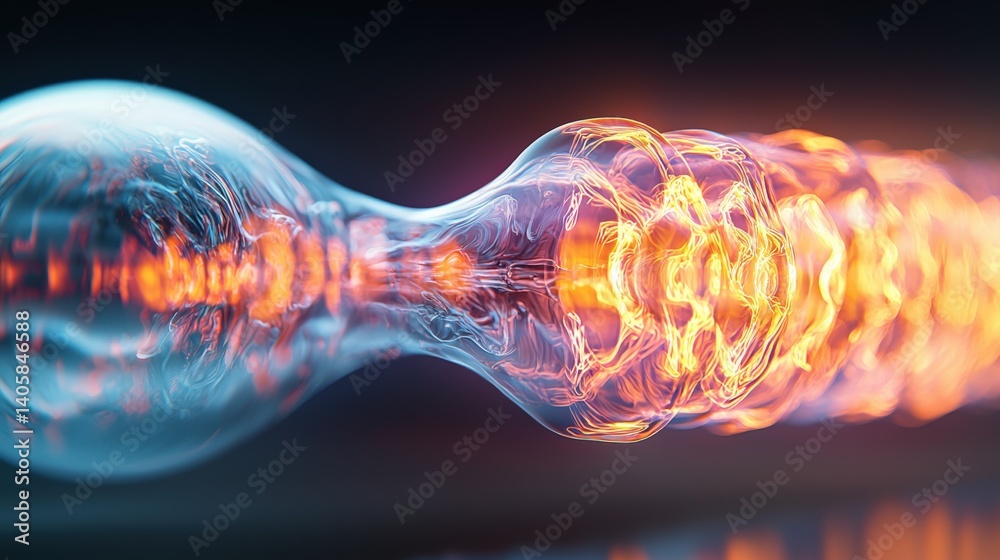Poster dynamic energy flow visualization abstract environment digital art futuristic design close-up view c