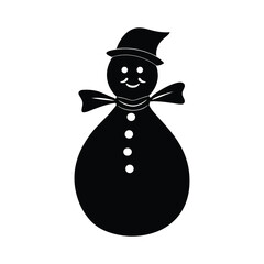 snowman with a bag