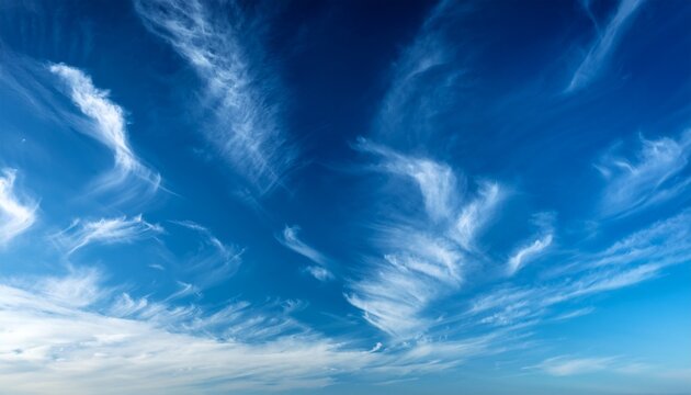 blue sky cirrus cluds