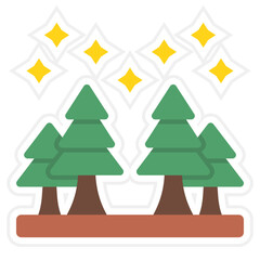 Fototapeta premium Forest Icon