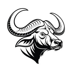 Buffalo silhouette Vector illustrator