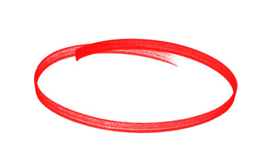 Highlight hand drawing different circles isolated on the transparent background, Handwritten red circle For marking text, numbers, marker pen, pencil, logo, hand-drawn doodle grunge circle highlights	